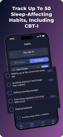 Sleep Habits Tracker & CBT-I screenshot