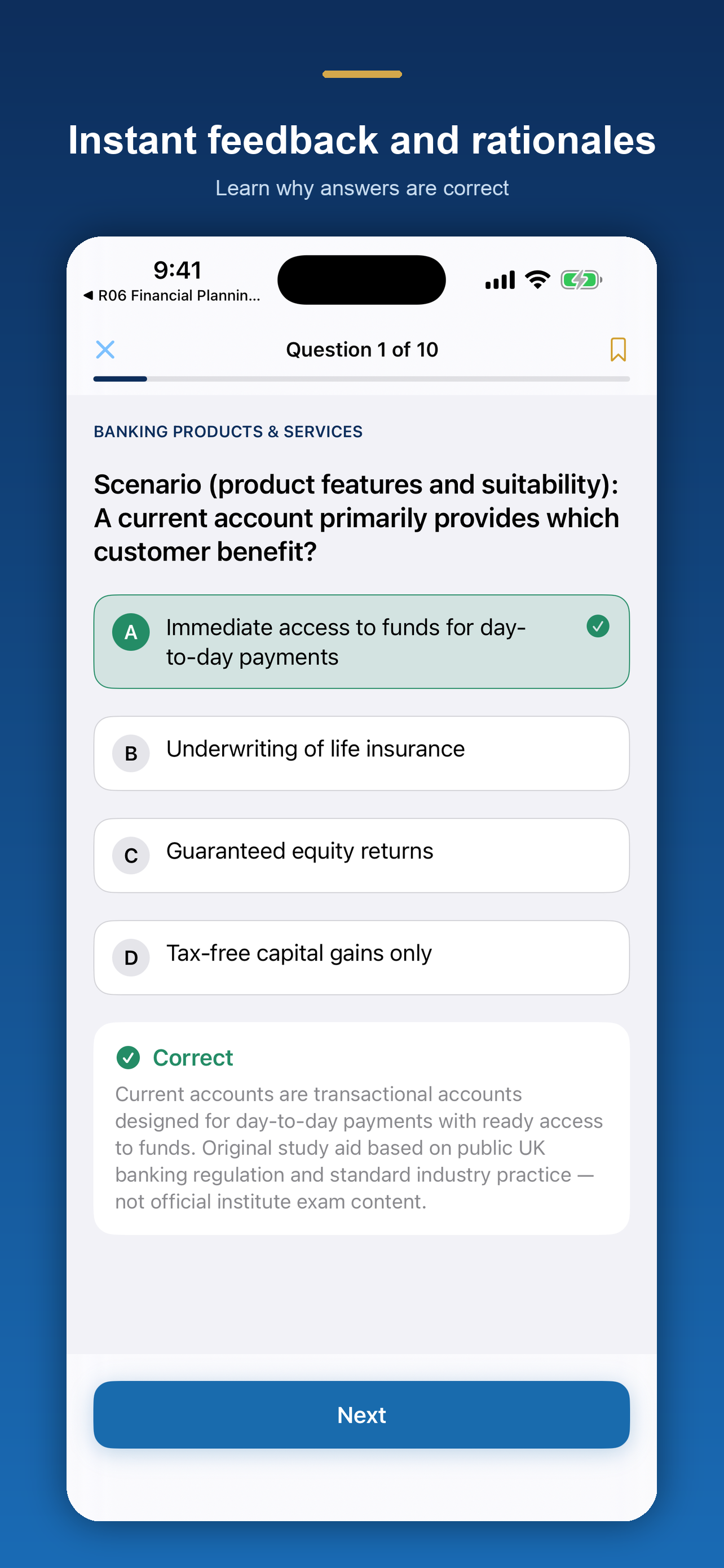 Chartered Banker Prep screenshot 6