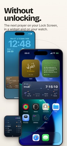 Vakit: Prayer Times Widget iPhone screenshot