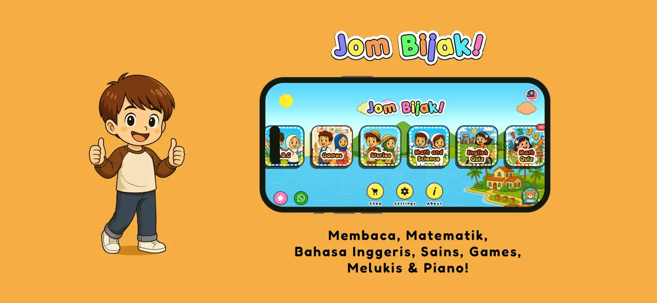 Screenshot #1 pour Jom Bijak! - Taska & Tadika