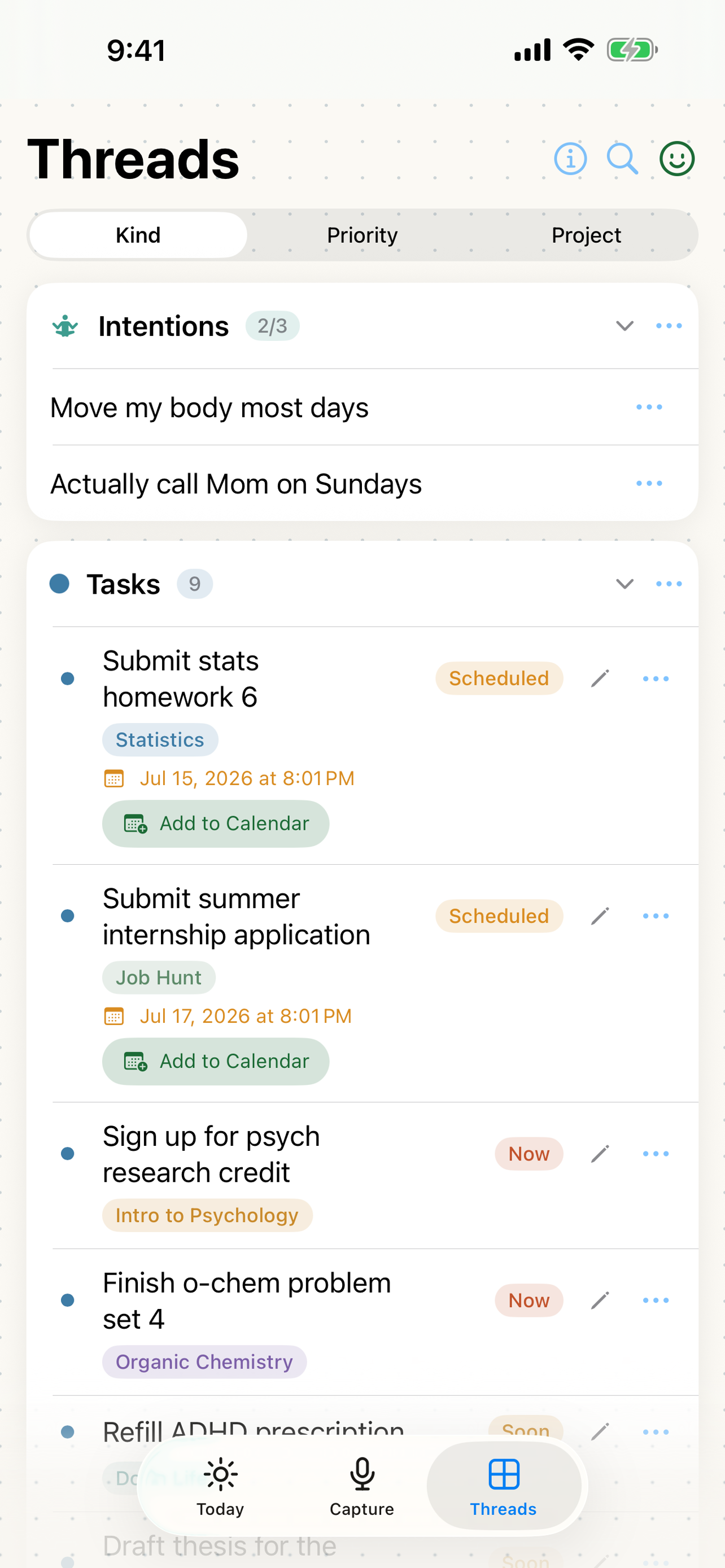 Throughline Productivity screenshot 3