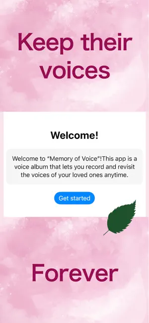 Memory of Voice screenshot 1