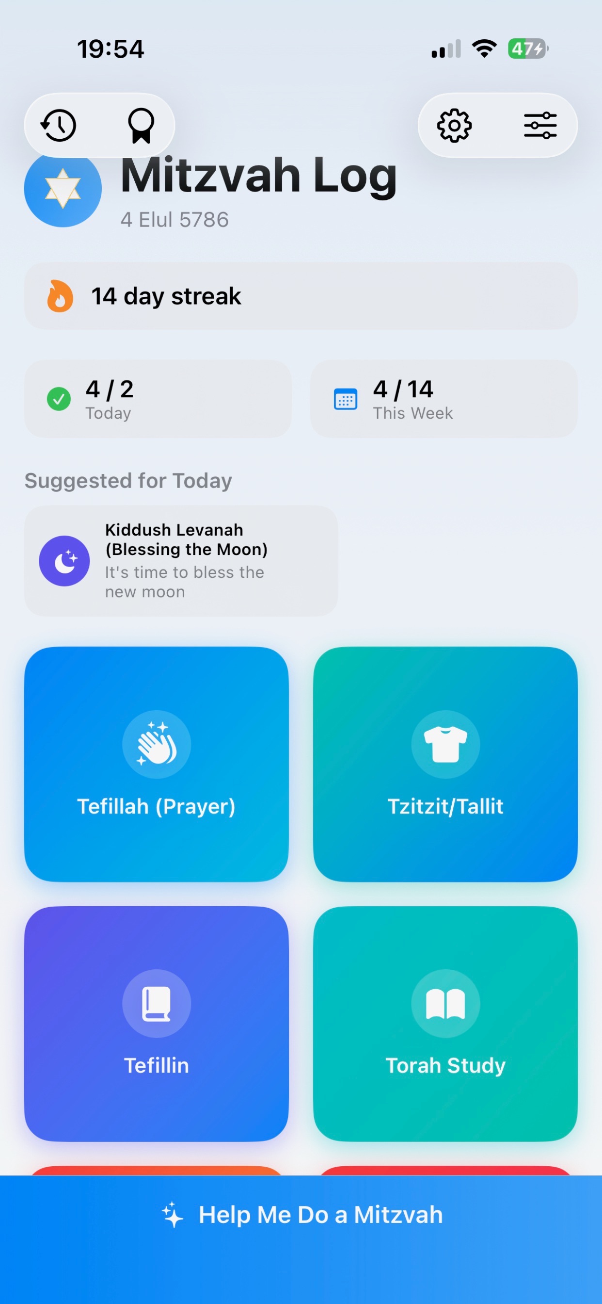 Screenshot 6 of Mitzvah Log