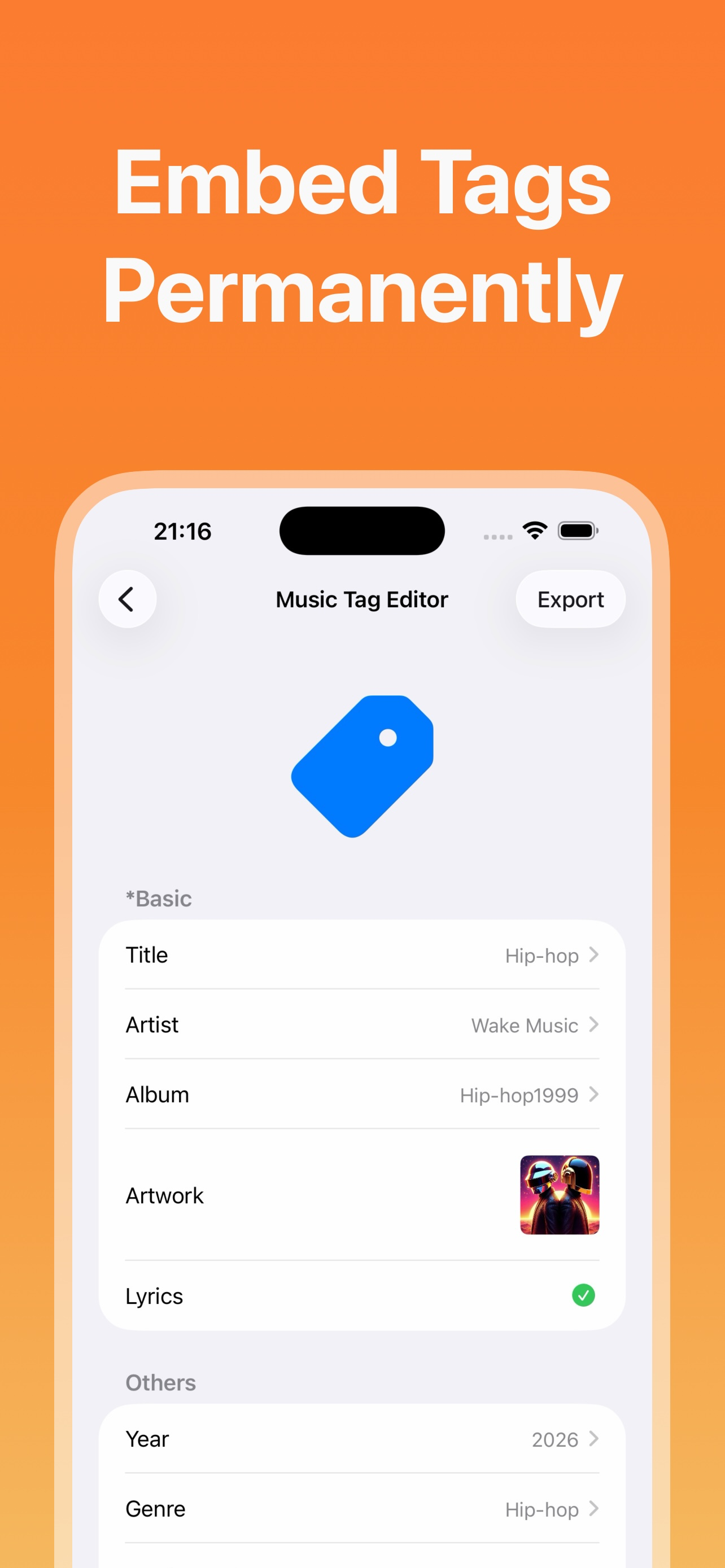 Waketag: Music Tag Editor screenshot 4