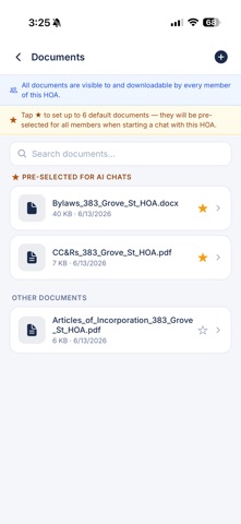 HOA AI screenshot