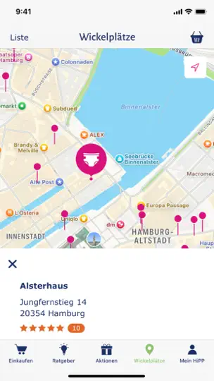 Screenshot von HiPP App auf dem iPhone 4