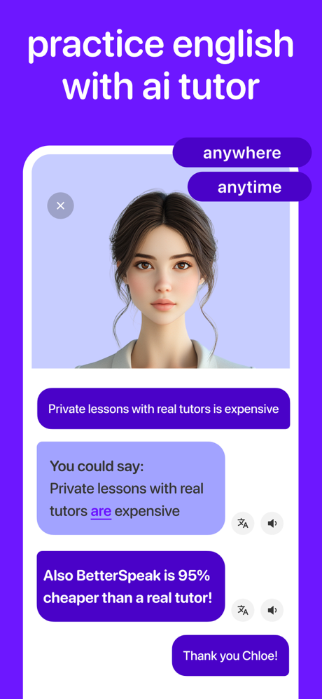BetterSpeak: AI Language Tutor screenshot 3