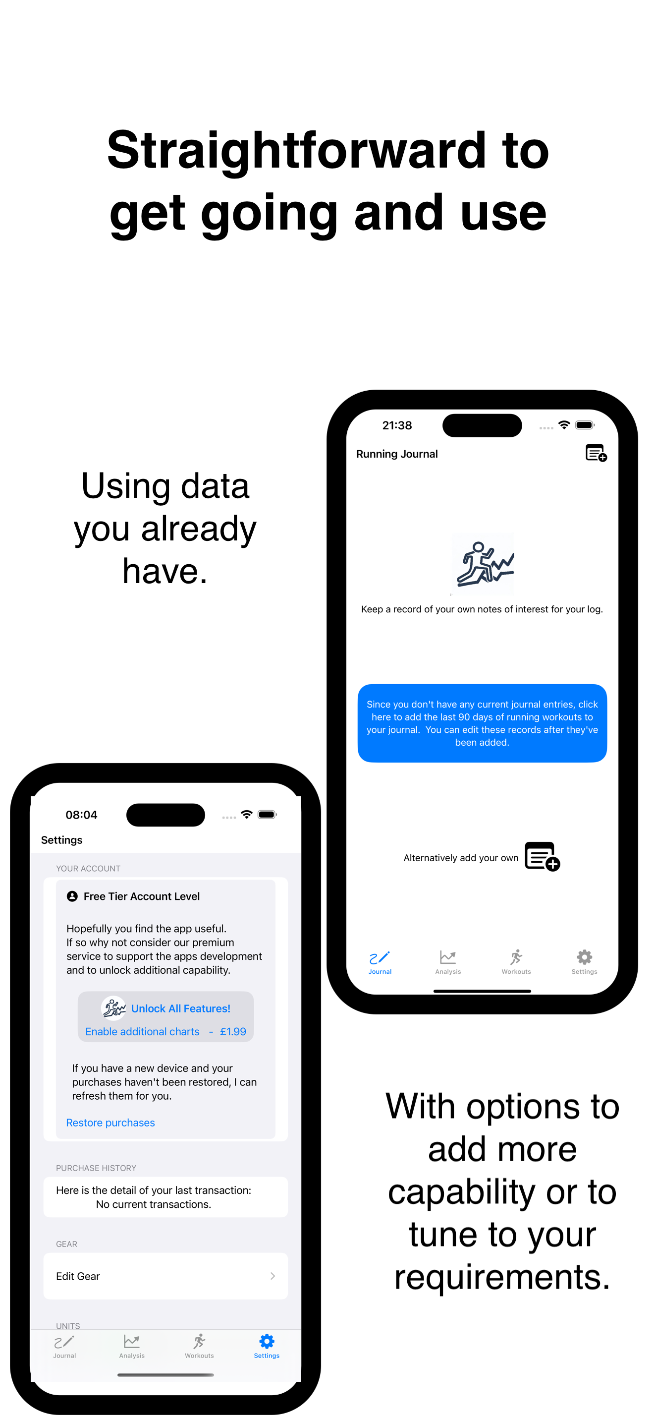 Run Stats:Journal & Insights
