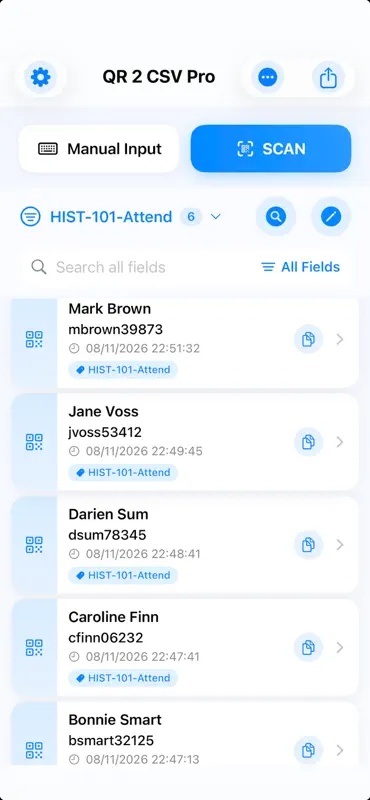 QR 2 CSV Pro screenshot 2 of 10
