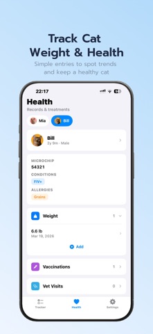 Cat Tracker - Pet Health Diary screenshot