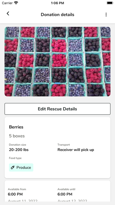Careit Food Donation & Rescue Screenshot