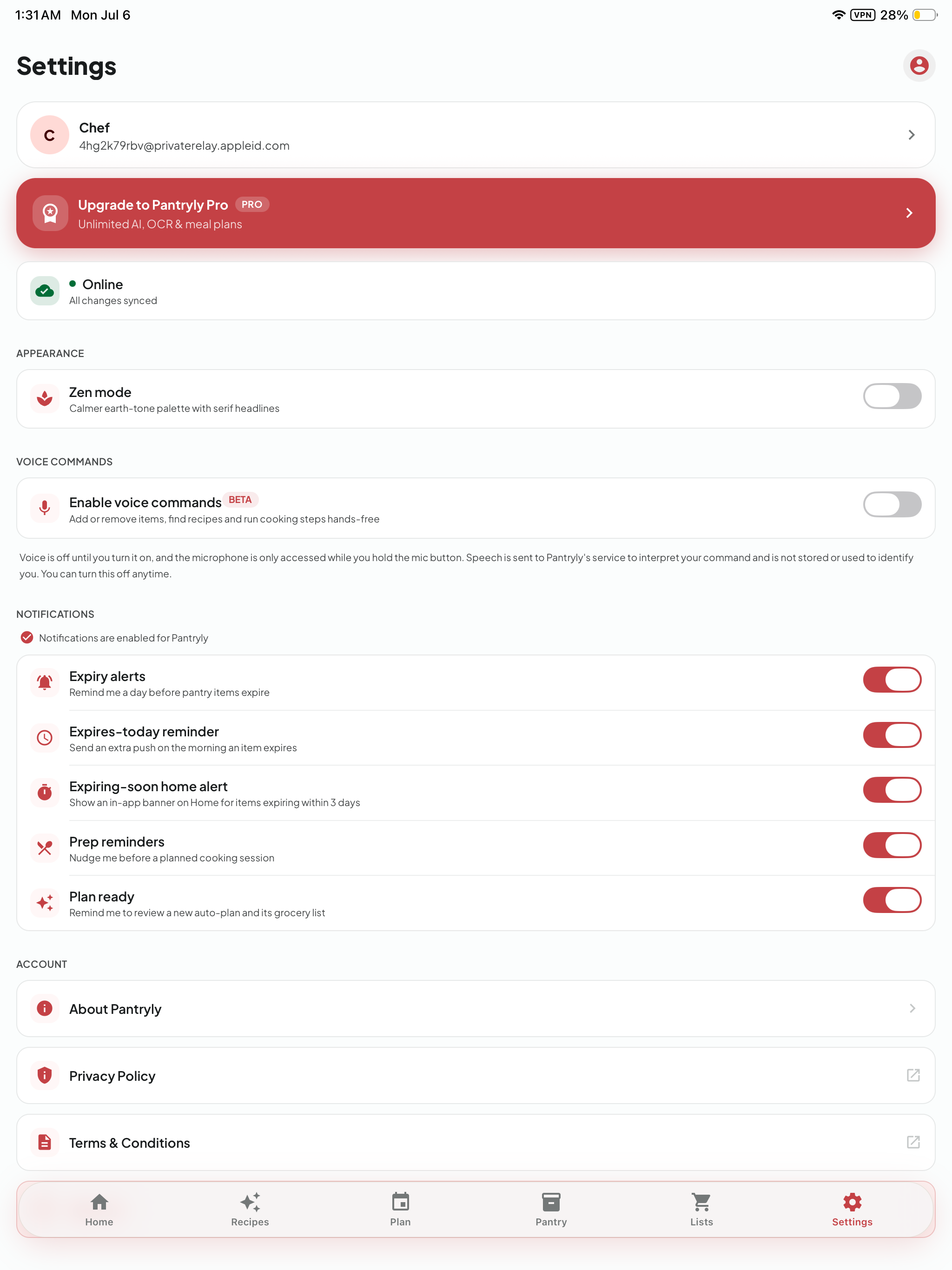 Pantryly: Smart Pantry & Meals screenshot 14