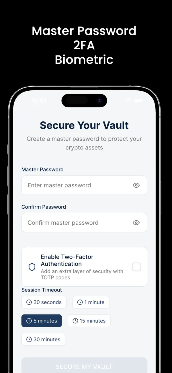 #2. GetSecureVault (iOS) By: Matheus Mello