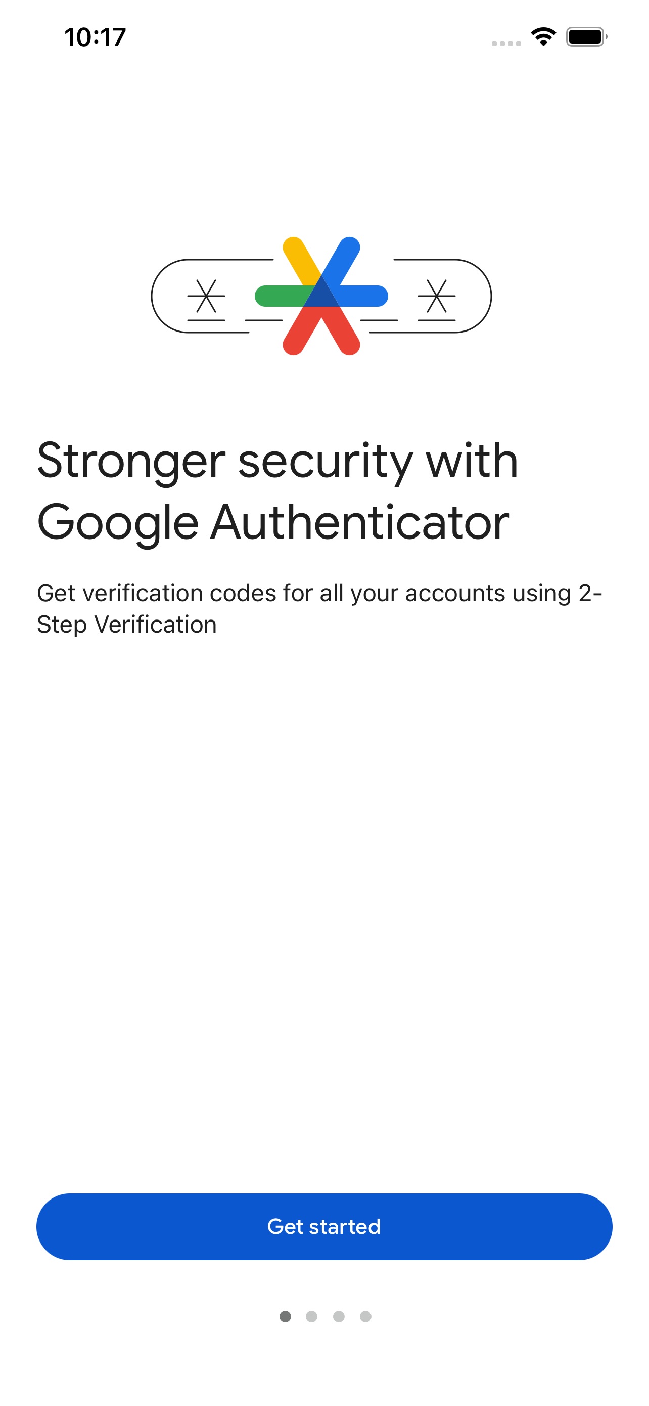 Google Authenticator screenshot