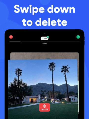 Photo Delete Swipe - PixPurge iPad screenshot