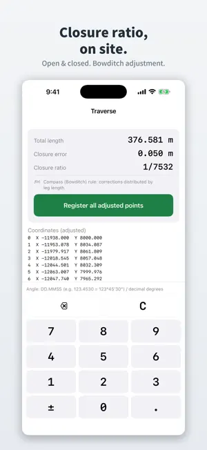 Sokuten: Survey Calculator screenshot 3