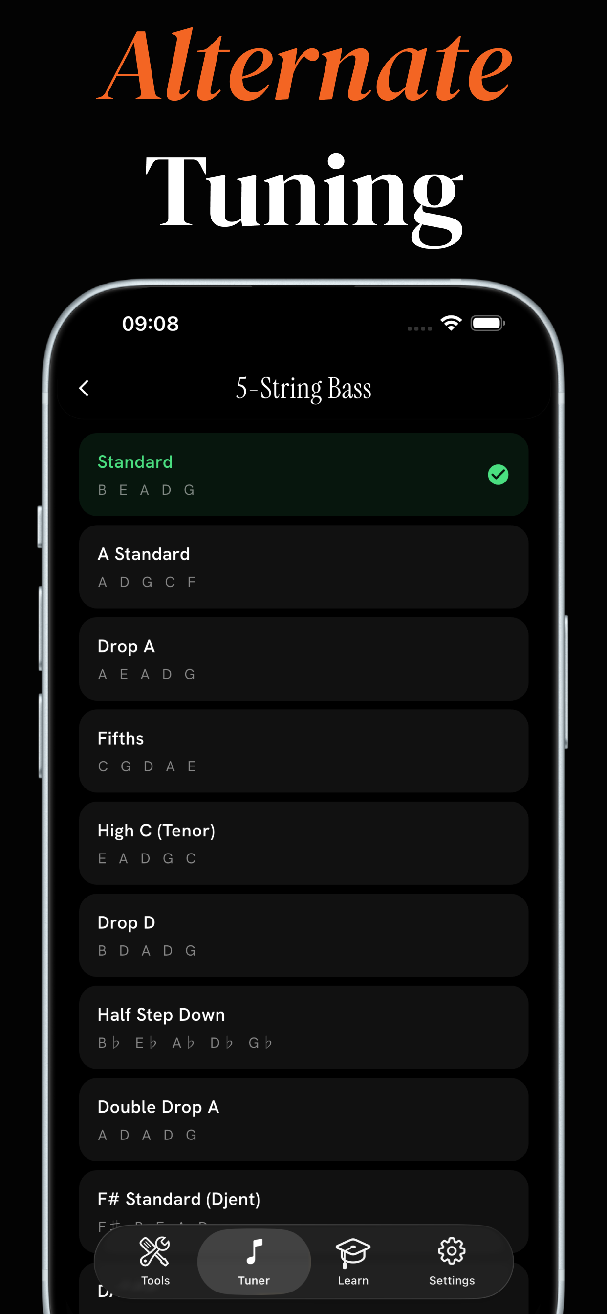 Bass Tuner 5 String : TuneIt screenshot 2