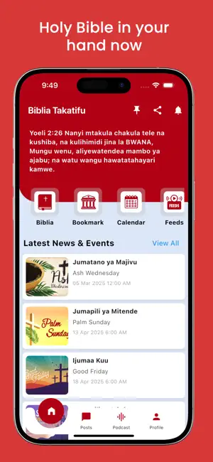Biblia Takatifu App (Offline) screenshot 1