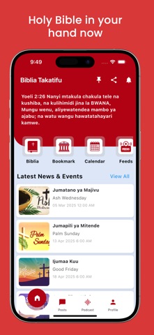 Biblia Takatifu App (Offline) iPhone screenshot