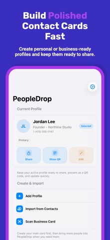 PeopleDrop iPhone screenshot