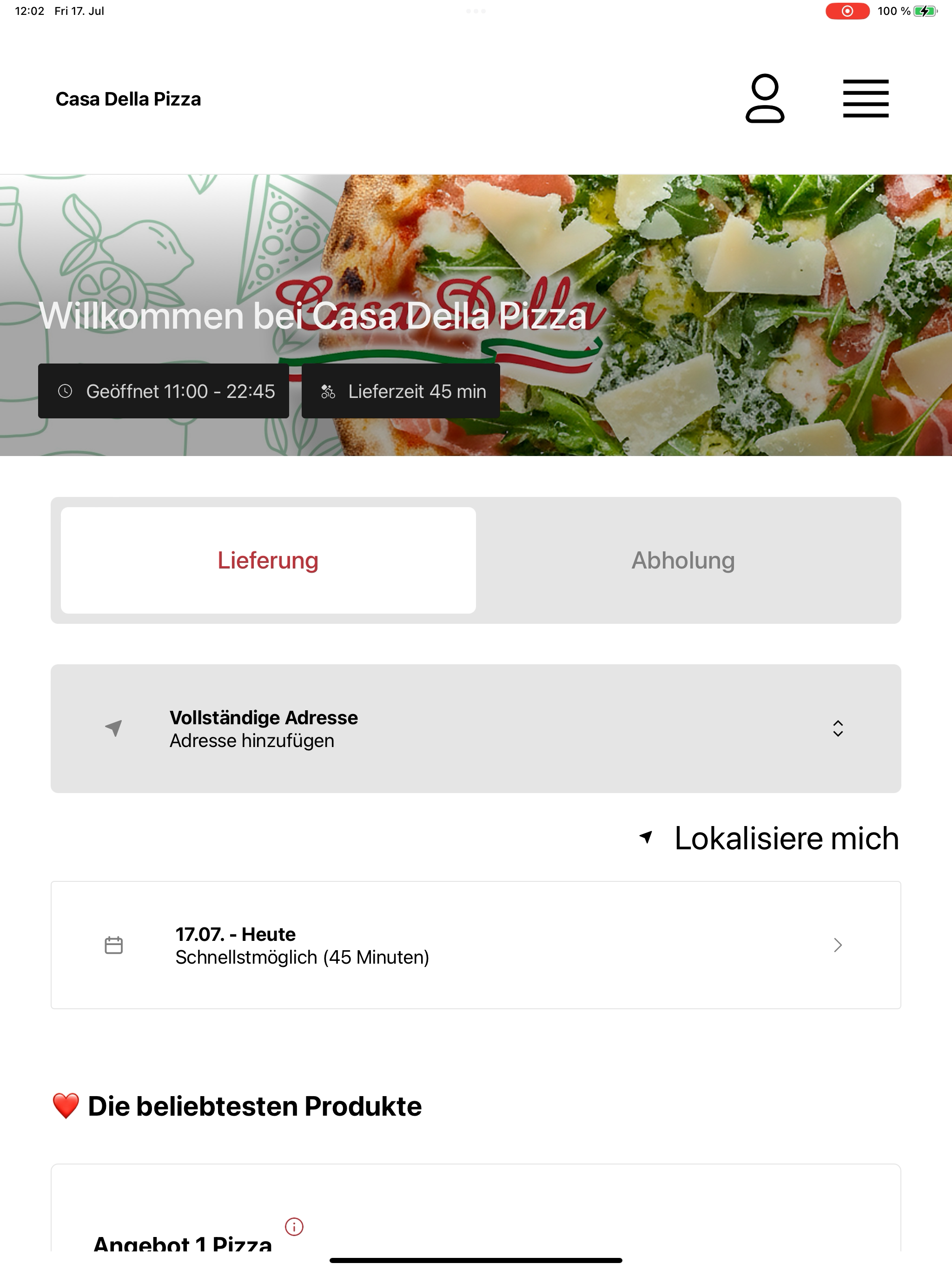 Casa Della Pizza DE screenshot 5