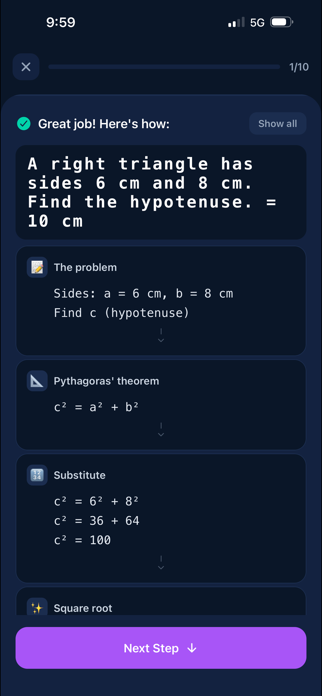 Learn Maths with Solutions Screenshot 4 of 8