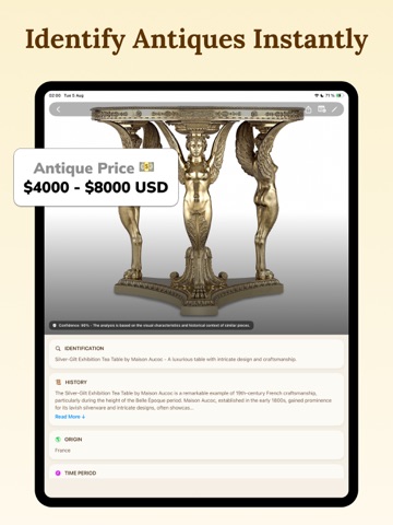 Antique Identifier Pic Scanner iPad screenshot