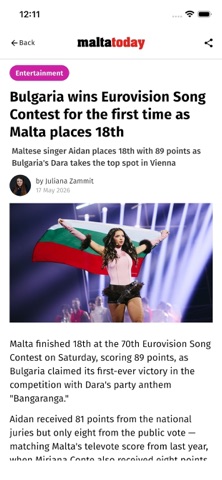 MaltaToday screenshot