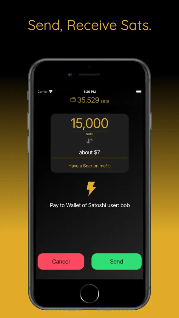 Wallet of Satoshi iPhone App Screenshot 3 – Finanzen