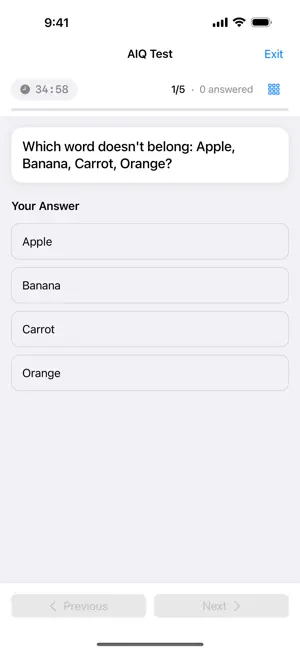 AIQ: Cognitive Assessment screenshot 2
