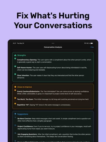 RIZZ COACH: AI Dating Expert iPad screenshot