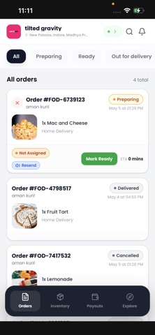 SwitchEats Partner screenshot