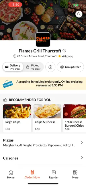 Flames Grill Thurcroft screenshot 2