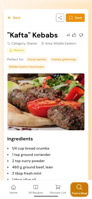Meal Finder: Infinite Recipes screenshot 2
