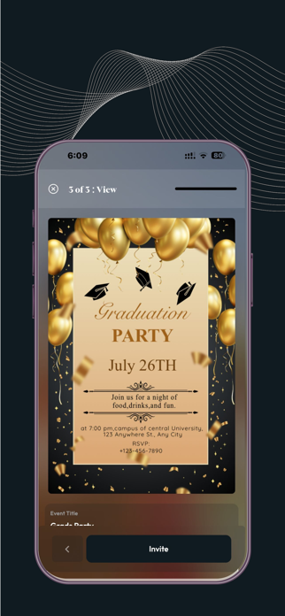 Invito: Event Invite Maker Screenshot 6 of 8