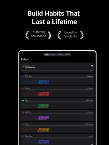 Habit Tracker - Minimal Habits iPad screenshot