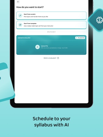 AI Study Flashcards: Voovo iPad screenshot