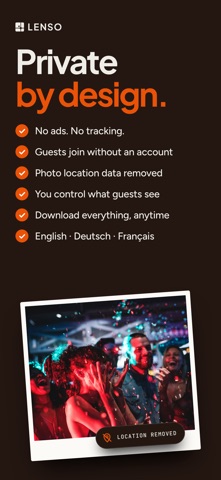 Lenso - Wedding & Event Photos Screenshot 9 of 10