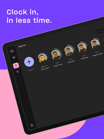 Droppah Time Clock iPad screenshot