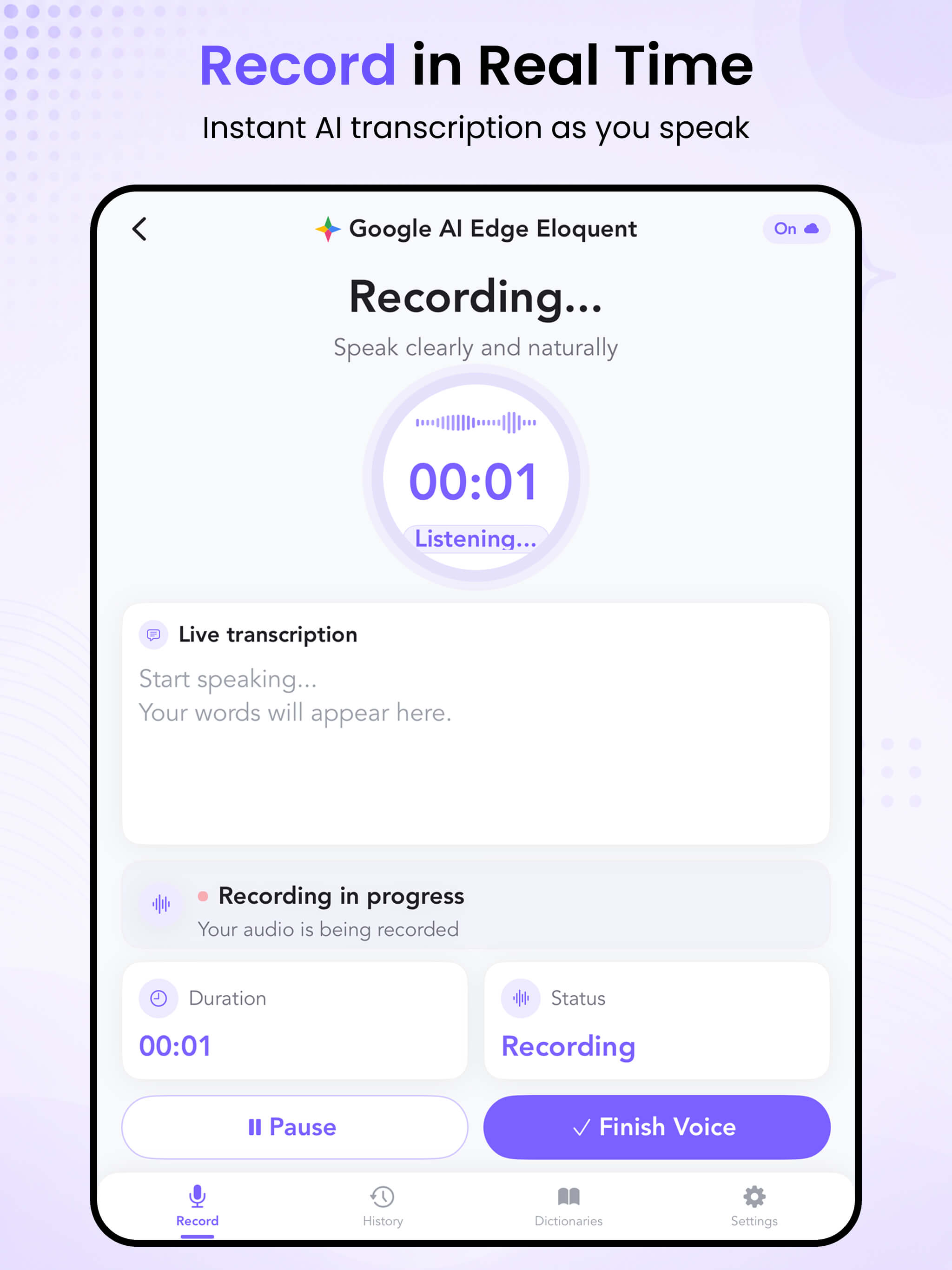 Voxora - AI Voice Transcribe screenshot 7