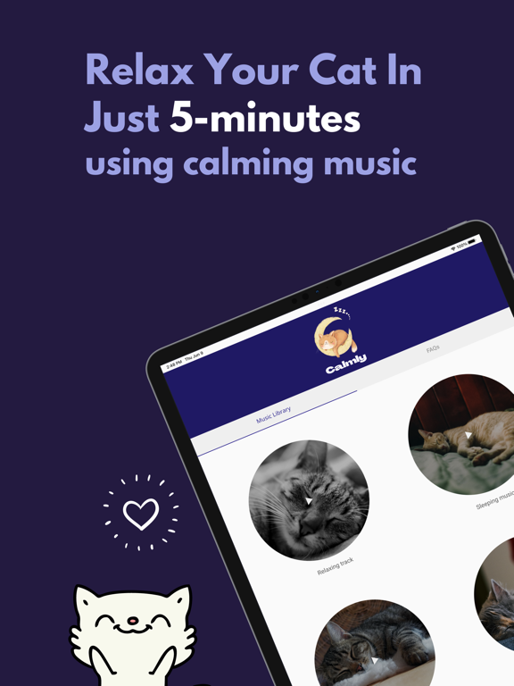 Relaxing Cat Sounds iPad screenshot 2 - Music app
