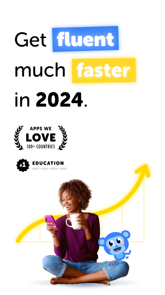 #1. Falou - Fast language learning (iOS) 来自: Moymer