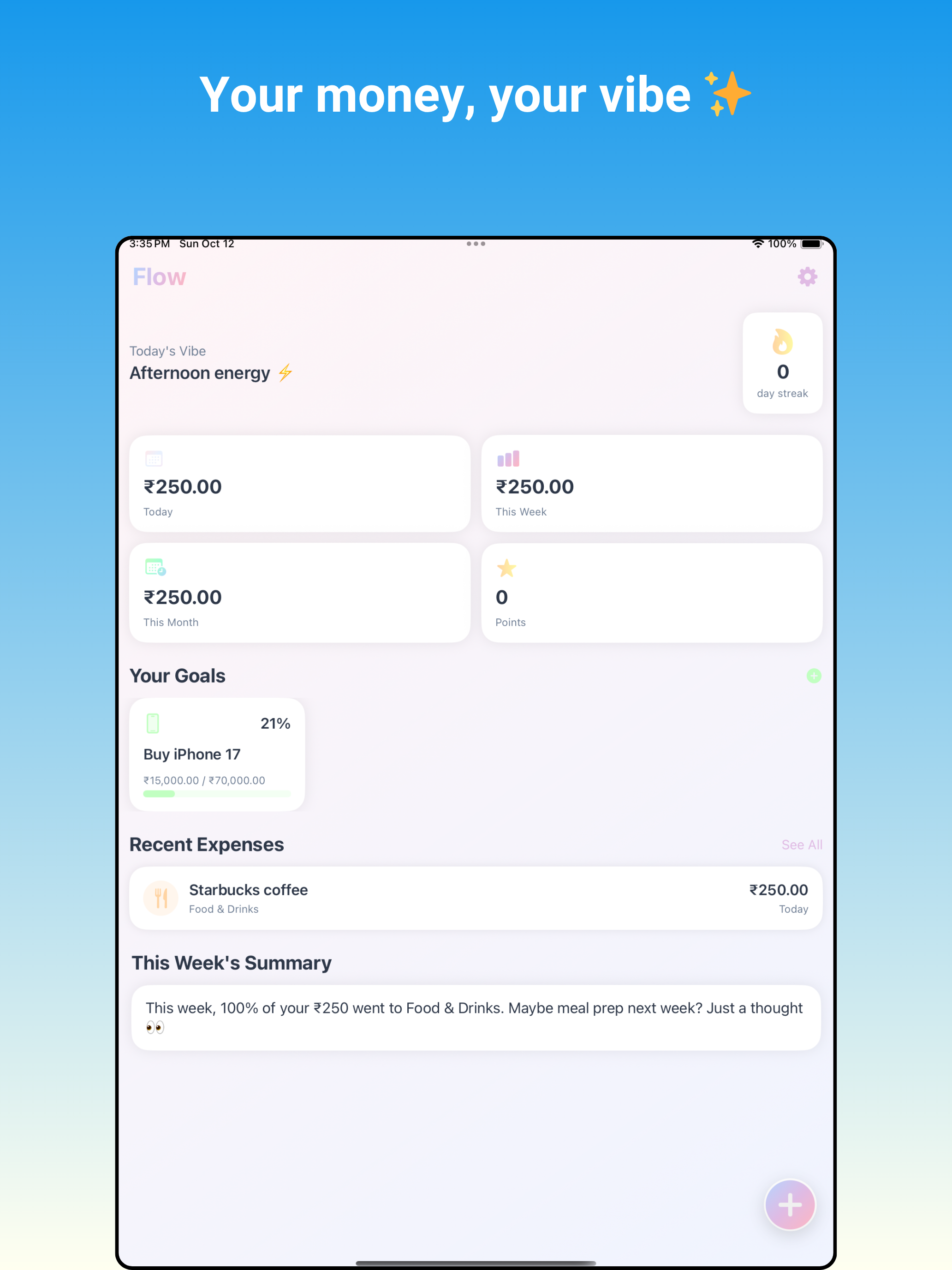 Flow – Money Tracker for Gen Z