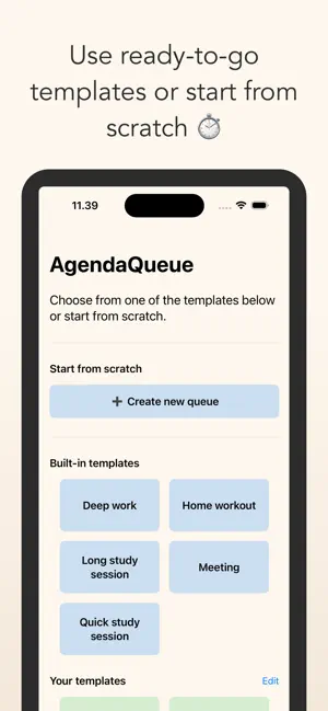 AgendaQueue screenshot 3