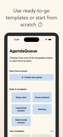 AgendaQueue screenshot