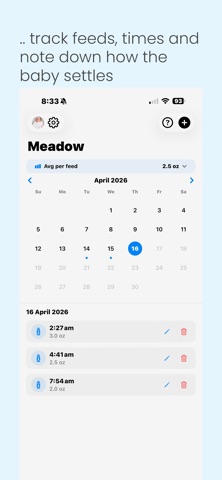 BottlesUp - Baby Feed Tracker screenshot