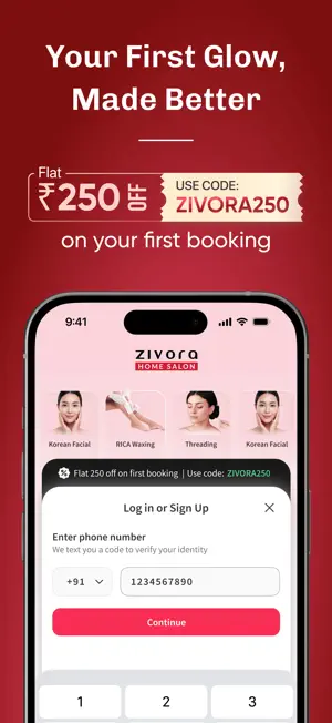 Zivora - Salon at Home screenshot 2