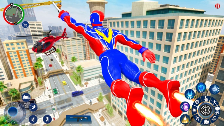 Super Spider Rope Hero: Police
