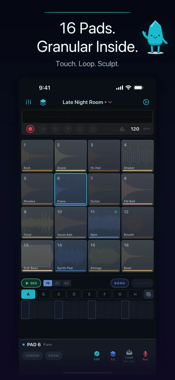 Screenshot #1 pour GranSample - Granular Sampler