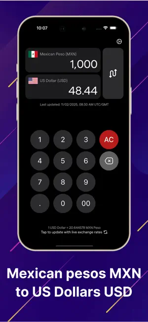MX Pesos To Dollars Conversion screenshot 4